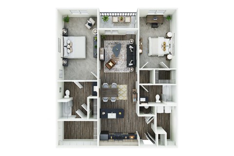 Floorplan The Ten Mile 1,272 sq. ft at Ardmore at Topside in Louisville, TN 37777